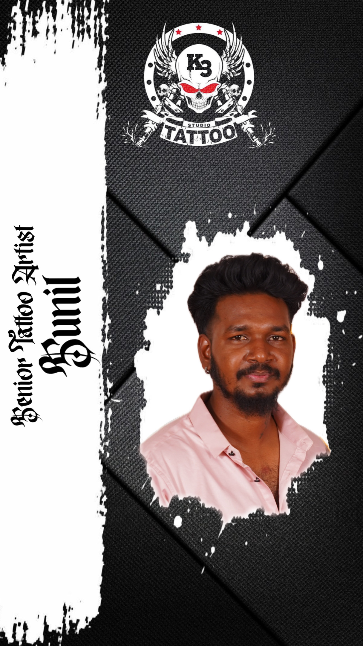 Sunil, Senior Tattoo Artist at K3 Tattoo Studio